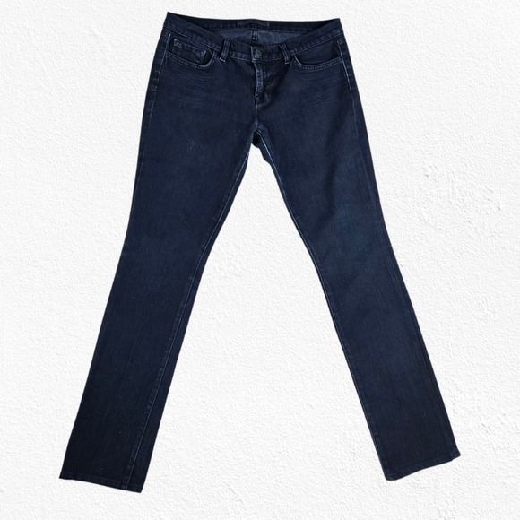 J Brand Black Mid Rise Made in USA Casual Classic Skinny Leg Jeans Size 28 - Picture 2 of 8